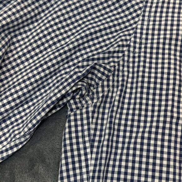 J Crew Shirt Mens Sz M Blue Plaid Check Quality Woven Shirt Tartan Button Down - Picture 6 of 12